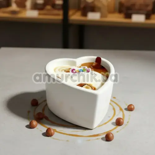 Свеча для массажа Candy Heart Nut & Cream - ореховые сливки, 70 мл