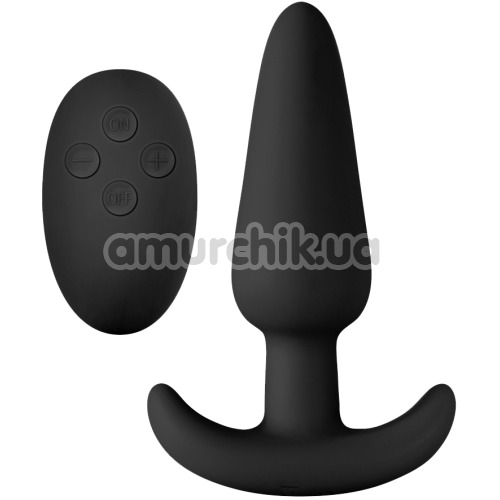 Анальна пробка з вібрацією Renegade Rumble Wireless Butt Plug, чорна - Фото №1