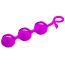 Вагинальные шарики Pretty Love Pearl, фиолетовые - Фото №3