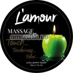 Массажная свеча L'amour Massage Candle Juicy Green Apple - зеленое яблоко, 30 мл - Фото №1