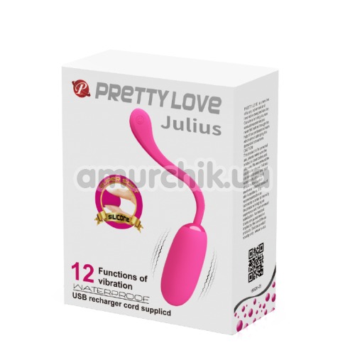 Виброяйцо Pretty Love Julius, розовое
