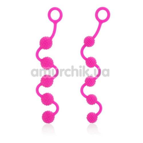 Набір анальних ланцюжків Posh Silicone "O" Beads, рожевий