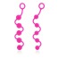 Набір анальних ланцюжків Posh Silicone "O" Beads, рожевий - Фото №2
