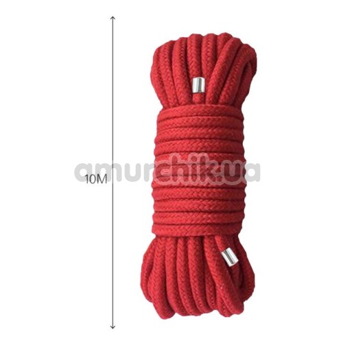 Мотузка Mai Attraction Pleasure Toys Bondage Rope 10m, червона