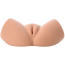 Штучна вагіна і анус з вібрацією Kokos Samanda Realistic Hip, тілесна - Фото №0