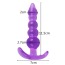 Анальная пробка Clear Jelly Butt Plug, фиолетовая - Фото №5