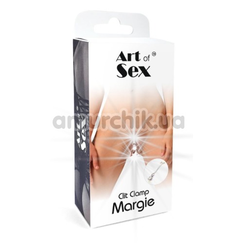 Затискач для клітора Art of Sex Clit Clamp Margie, срібний