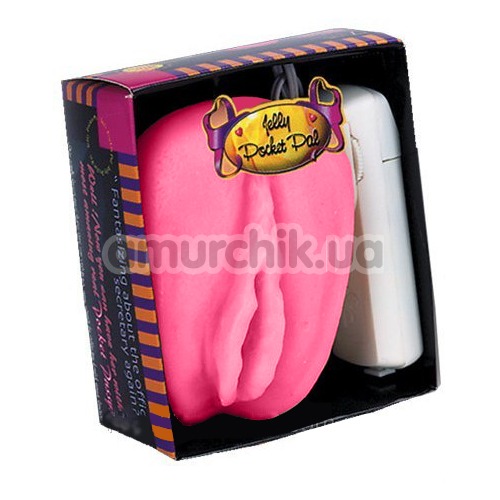 Искусственная вагина с вибрацией Jelly Pocket Pal, розовая
