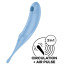 Симулятор орального сексу для жінок з вібрацією Satisfyer Twirling Pro, блакитний - Фото №6