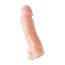 Насадка на пенис с вибрацией XLover Penis Extender 18.5 см, телесная - Фото №3