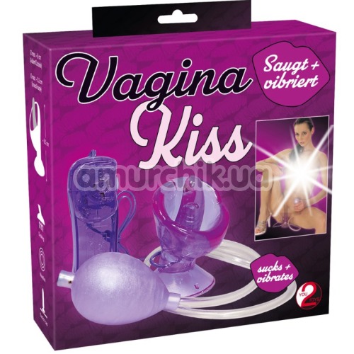 Вакуумная помпа для вагины с вибрацией Vagina Kiss