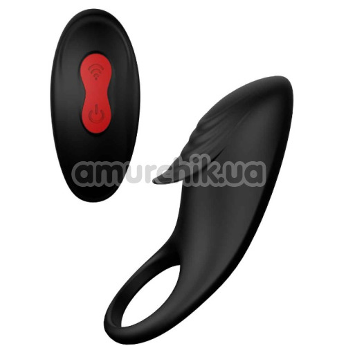 Виброкольцо для члена Rings Of Love Remote Cockring, черное - Фото №1