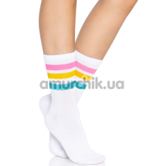 Шкарпетки Leg Avenue Pride Pansexual, білі - Фото №1
