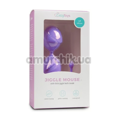 Вагінальні кульки EasyToys Jiggle Mouse, фіолетові
