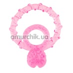 Эрекционное кольцо BasicX двойное, розовое - Фото №1