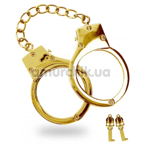 Наручники Taboom Gold Plated BDSM Handcuffs, золоті