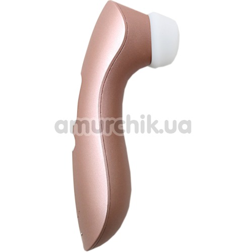 Симулятор орального сексу для жінок з вібрацією Satisfyer Pro 2 +, золотий - Фото №1