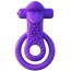 Виброкольцо Fantasy C-Ringz Lovely Licks Couples Ring, фиолетовое - Фото №2