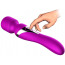 Універсальний вібромасажер Foxshow Silicone Dual Massager, фіолетовий - Фото №9