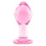 Анальная пробка Crystal Premium Glass Large, розовая - Фото №1