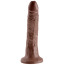 Фаллоимитатор King Cock, 19.9 см коричневый - Фото №1