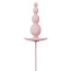 Анальна пробка Qingnan No.8 Mini Vibrating Anal Beads, рожева - Фото №3