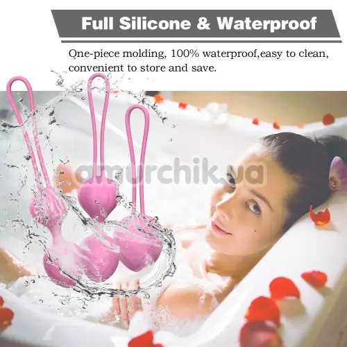 Набор вагинальных шариков с вибрацией Odeco Every Night Toys Beata, розовый