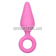 Анальная пробка Easy Toys Pointy Plug M, розовая - Фото №1