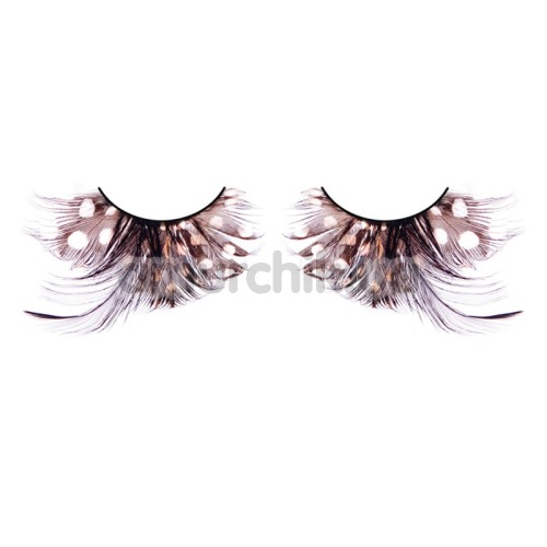 Вії Brown-Black Feather Eyelashes (модель 626) - Фото №1