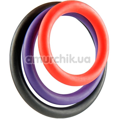 Набор из 3 эрекционных колец Triple G-Ring Set - Фото №1