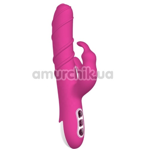 Вібратор з ротацією Khalifa Rabbit Vibrator, рожевий - Фото №1
