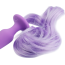 Анальна пробка з фіолетовим хвостом Unicorn Tails Pastel, фіолетова - Фото №8