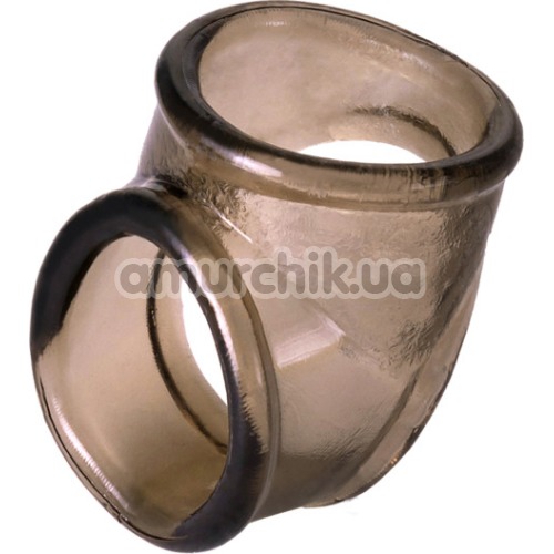 Эрекционное кольцо гладкое XLover Cock Ring, черное - Фото №1