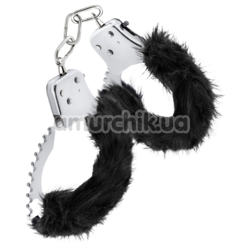 Наручники Temptasia Plush Fur Cuffs, чорні