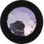 Анальная пробка с сиреневым кристаллом SWAROVSKI Zcz, черная - Фото №2