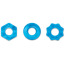Набор из 3 эрекционных колец Renegade Chubbies Super Stretchable Rings, голубой - Фото №1