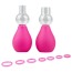 Вакуумные стимуляторы для сосков Nipple Pump Set, розовые - Фото №3