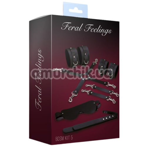 Бондажный набор Feral Feelings BDSM Kit 5, черный