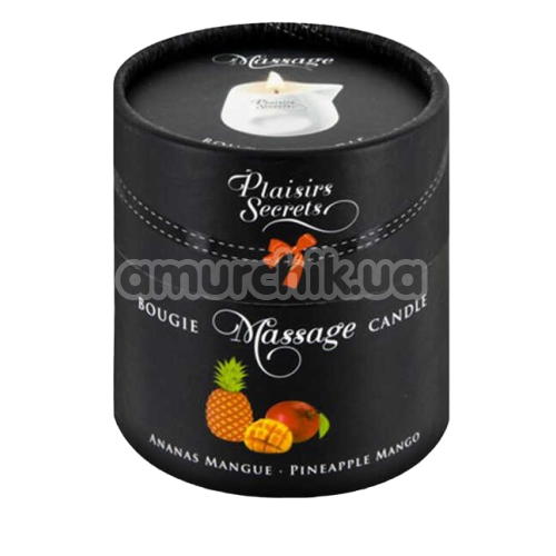 Масажна свічка Plaisirs Secrets Paris Bougie Massage Candle Pineapple Mango - ананас і манго, 80 мл