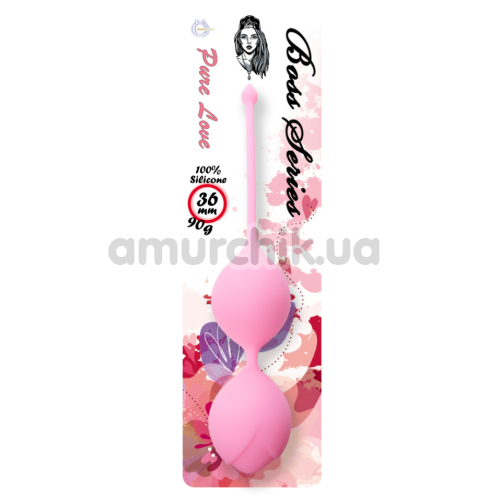 Вагінальні кульки Boss Series Pure Love 3.6 см, світло-рожеві