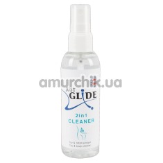 Антибактеріальний спрей для очищення тіла і секс-іграшок Just Glide 2 in1 Cleaner, 100 мл - Фото №1