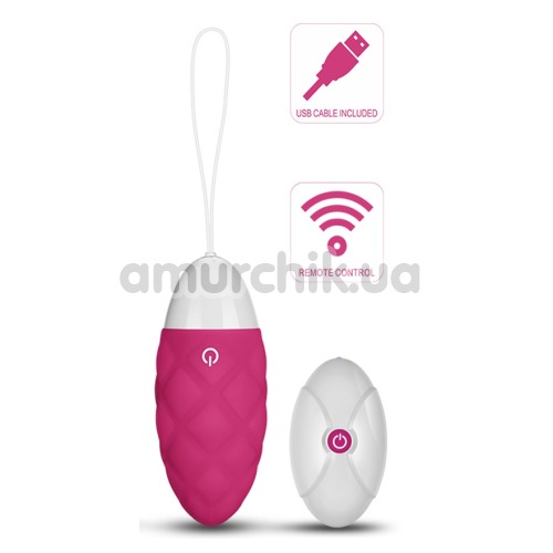 Віброяйце Lovetoy IJoy Wireless Rechargeable Remote Control Egg, рожеве