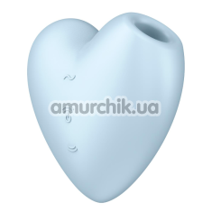 Симулятор орального секса для женщин с вибрацией Satisfyer Cutie Heart, голубой - Фото №1