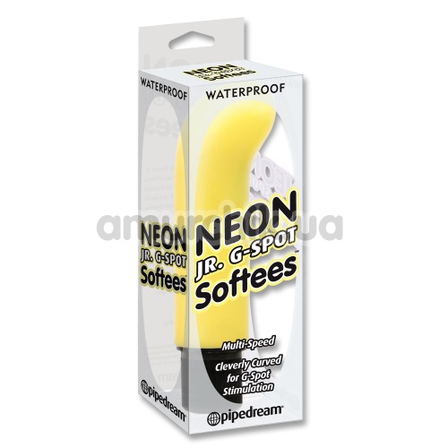 Вібратор для точки G Neon Jr. G-Spot Softees, жовтий