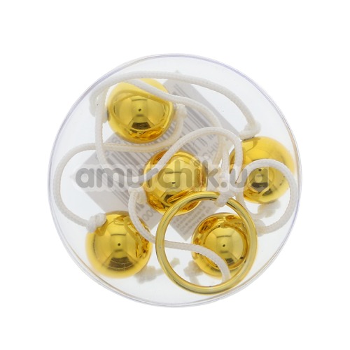 Анальний ланцюжок Plastic Gold Anal Beads