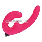 Безременевий страпон з вібрацією Fun Factory Sharevibe, рожевий - Фото №1