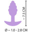 Анальна пробка Cuties Mini Butt Plug 556840, фіолетова - Фото №7