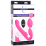 Безремневой страпон с вибрацией и пульсацией UStrap 10X Ergo-Fit Twist, розовый - Фото №8