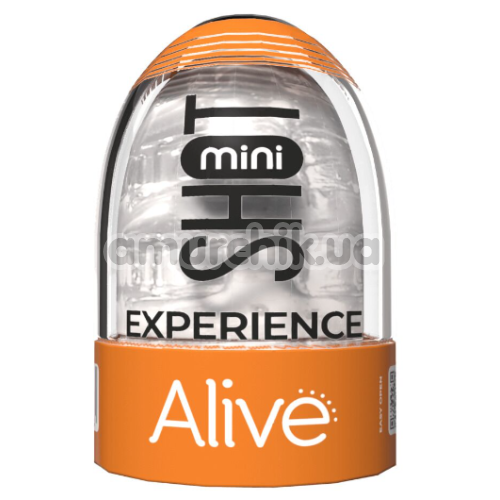 Мастурбатор Alive Mini Shot Experience, прозрачный