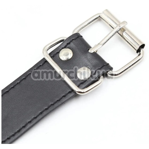 Кляп-кільце з затискачами для сосків DS Fetish Metal Ring Gag With Nipple Clamps S, чорний